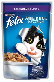 Felix Корм для кошек Аппетитные кусочки с Ягненком в желе фото